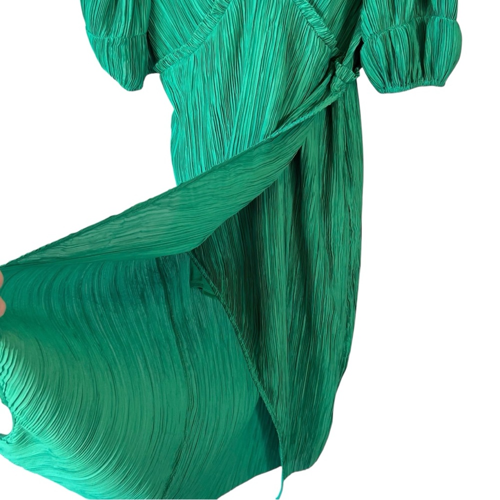 Anthropologie V-Neck Pleated Slim Midi Dress - Picture 5 of 12